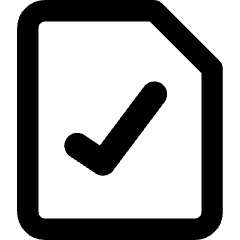 File Check Icon from Core Remix Set