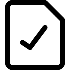 File Check Icon from Core Line Set