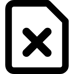 File Delete Icon from Core Remix Set