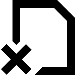 File Delete Alternate Icon from Sharp Remix Set