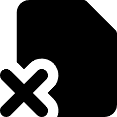 File Delete Alternate Icon from Core Solid Set