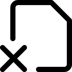 File Delete Alternate Icon from Core Line Set