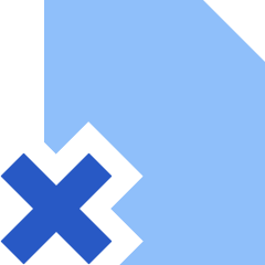 File Delete Alternate Icon from Sharp Flat Set
