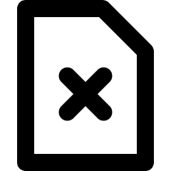 File Delete Icon from Micro Line Set