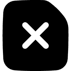 File Delete Icon from Flex Solid Set