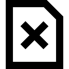 File Delete Icon from Sharp Remix Set