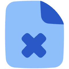 File Delete Icon from Plump Flat Set
