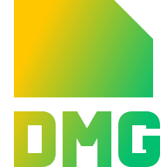 File Dmg Icon from Sharp Gradient Set