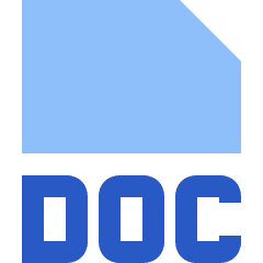 File Doc Icon from Sharp Flat Set