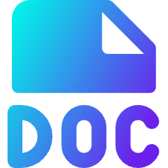 File Doc Icon from Core Gradient Set