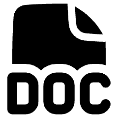 File Doc Icon from Plump Solid Set