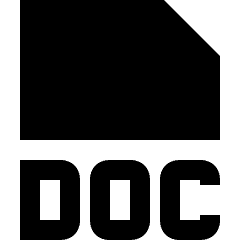 File Doc Icon from Sharp Solid Set