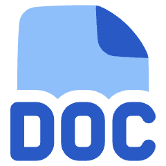 File Doc Icon from Plump Flat Set