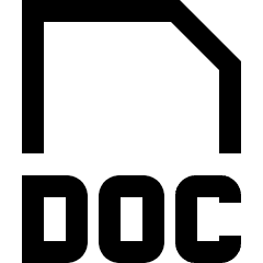 File Doc Icon from Sharp Line Set