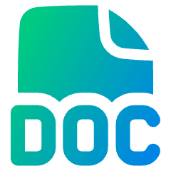 File Doc Icon from Plump Gradient Set