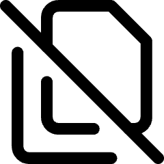 File Document Copy Duplicate Off Icon from Core Line Set