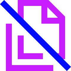 File Document Copy Duplicate Off Icon from Sharp Neon Set