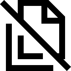 File Document Copy Duplicate Off Icon from Sharp Line Set