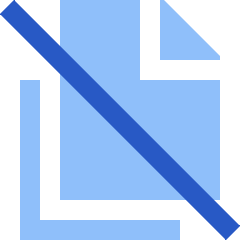 File Document Copy Duplicate Off Icon from Sharp Flat Set