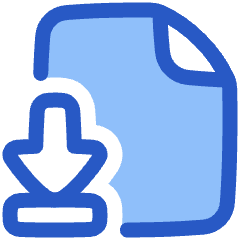 File Document Download Save Icon from Plump Duo Set