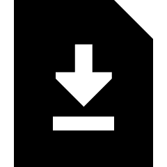 File Document Download Save Icon from Sharp Solid Set