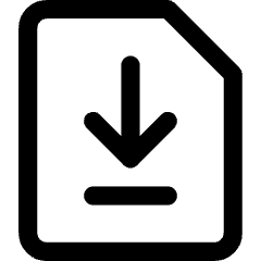 File Document Download Save Icon from Core Line Set