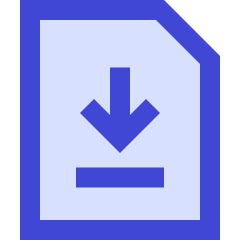 File Document Download Save Icon from Sharp Duo Set