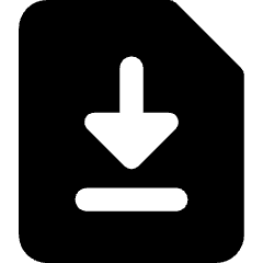 File Document Download Save Icon from Core Solid Set