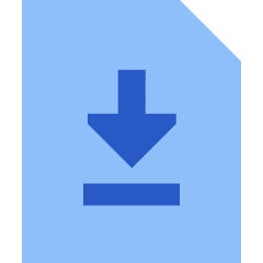 File Document Download Save Icon from Sharp Flat Set