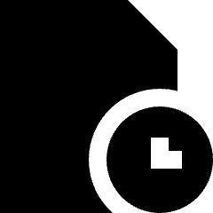 File Document Edit History Icon from Sharp Solid Set