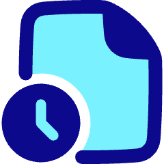 File Document Edit History Icon from Plump Pop Set