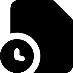 File Document Edit History Icon from Core Solid Set