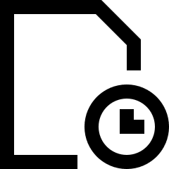 File Document Edit History Icon from Sharp Line Set