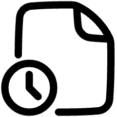 File Document Edit History Icon from Plump Line Set