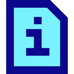 File Document Info Quick Reference Icon from Sharp Pop Set