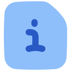 File Document Info Quick Reference Icon from Flex Flat Set