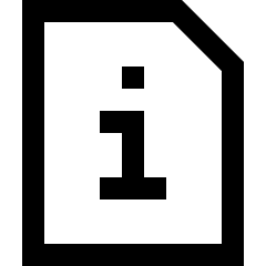 File Document Info Quick Reference Icon from Sharp Line Set