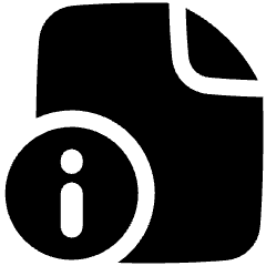 File Document Info Quick Reference Icon from Plump Solid Set