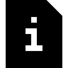 File Document Info Quick Reference Icon from Sharp Solid Set