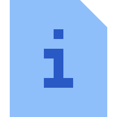 File Document Info Quick Reference Icon from Sharp Flat Set
