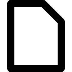 File Document Icon from Micro Line Set