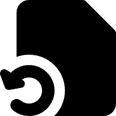 File Document Restore Page Icon from Core Solid Set