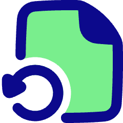 File Document Restore Page Icon from Plump Pop Set