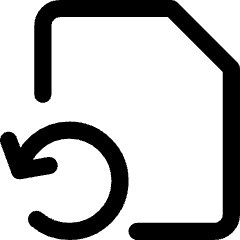 File Document Restore Page Icon from Core Line Set