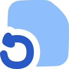 File Document Restore Page Icon from Flex Flat Set