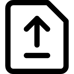 File Document Upload Publish Icon from Core Line Set