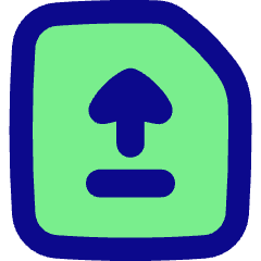 File Document Upload Publish Icon from Flex Pop Set