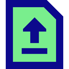 File Document Upload Publish Icon from Sharp Pop Set