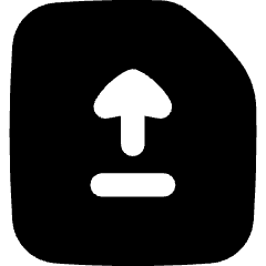 File Document Upload Publish Icon from Flex Solid Set