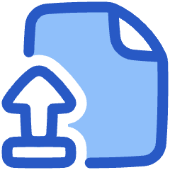 File Document Upload Publish Icon from Plump Duo Set